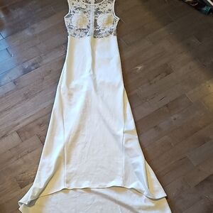 Elegant White Lace Women Dress